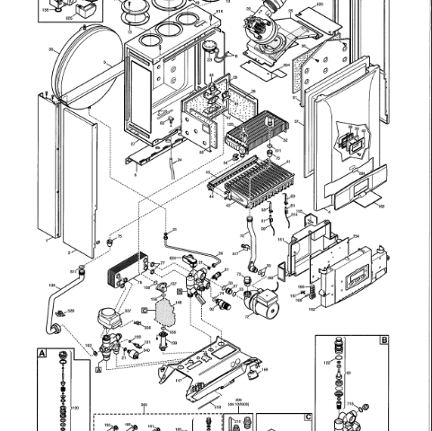 Esploso Caldaia Baxi Luna3 Comfort IN HT 240 | Esplosi Caldaie